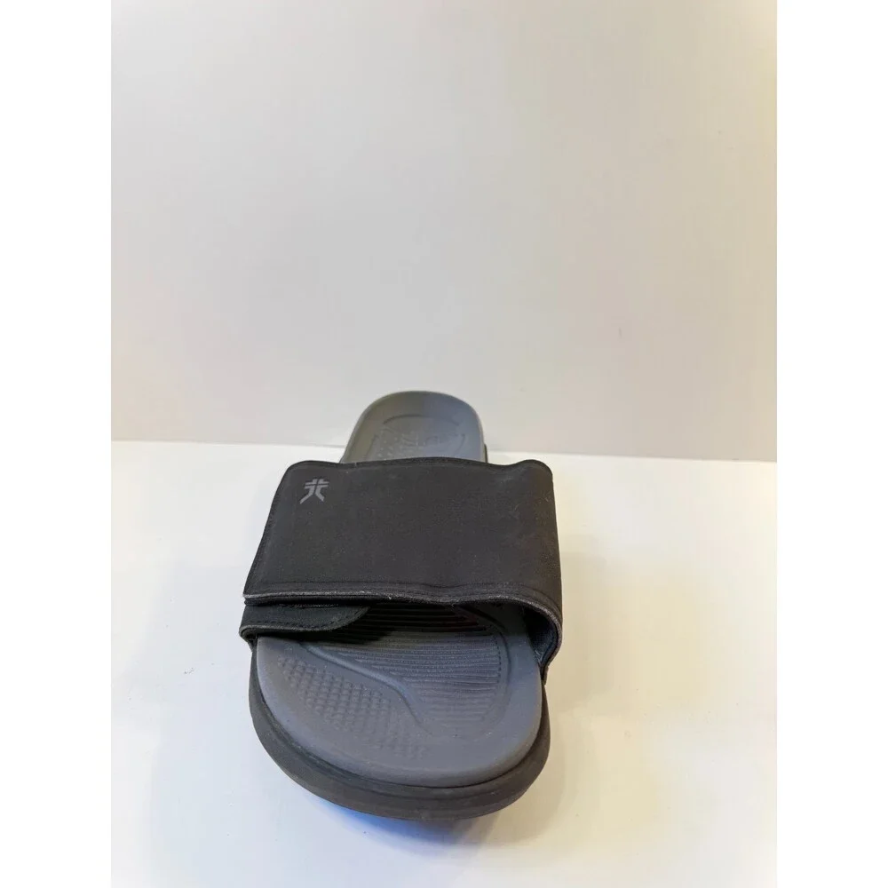 Kuru Mens Sandals Black Grey Recovery Sole US 12